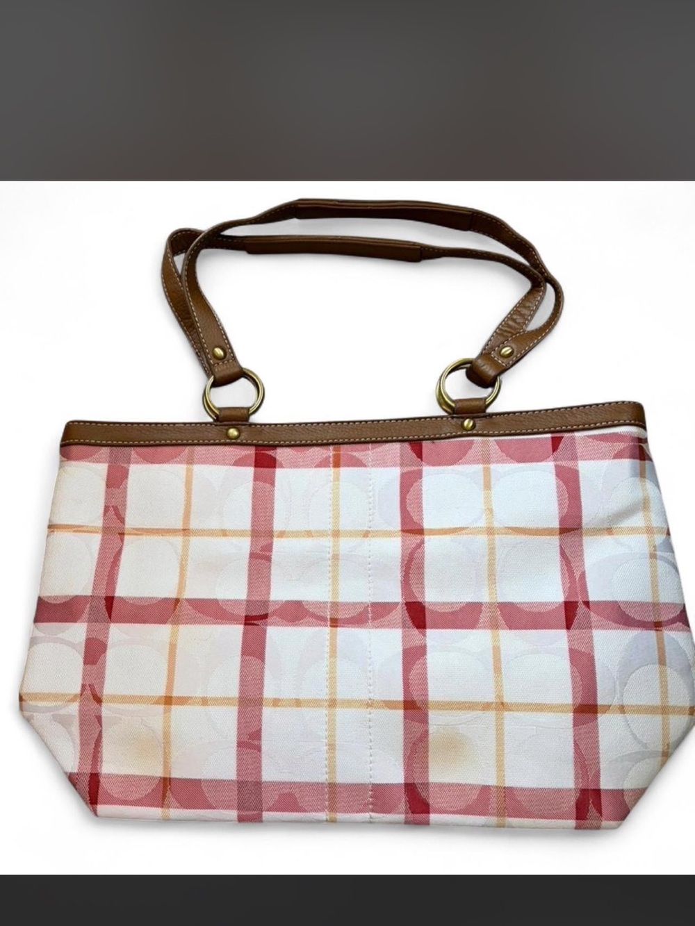 Coach poppy tote